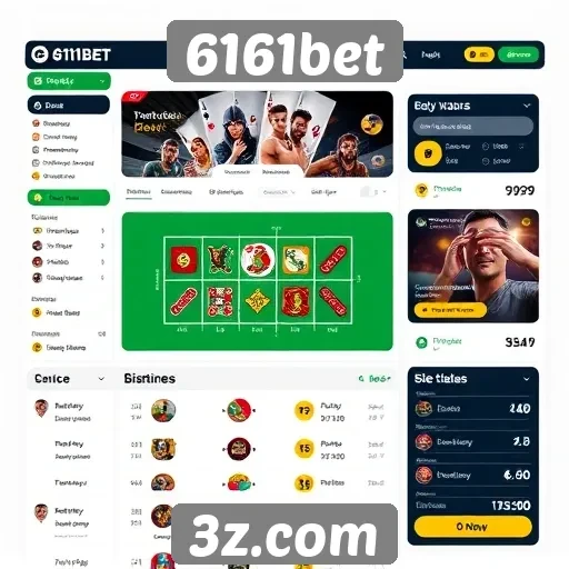 Interface do usuário do 6161bet é amigável e intuitiva